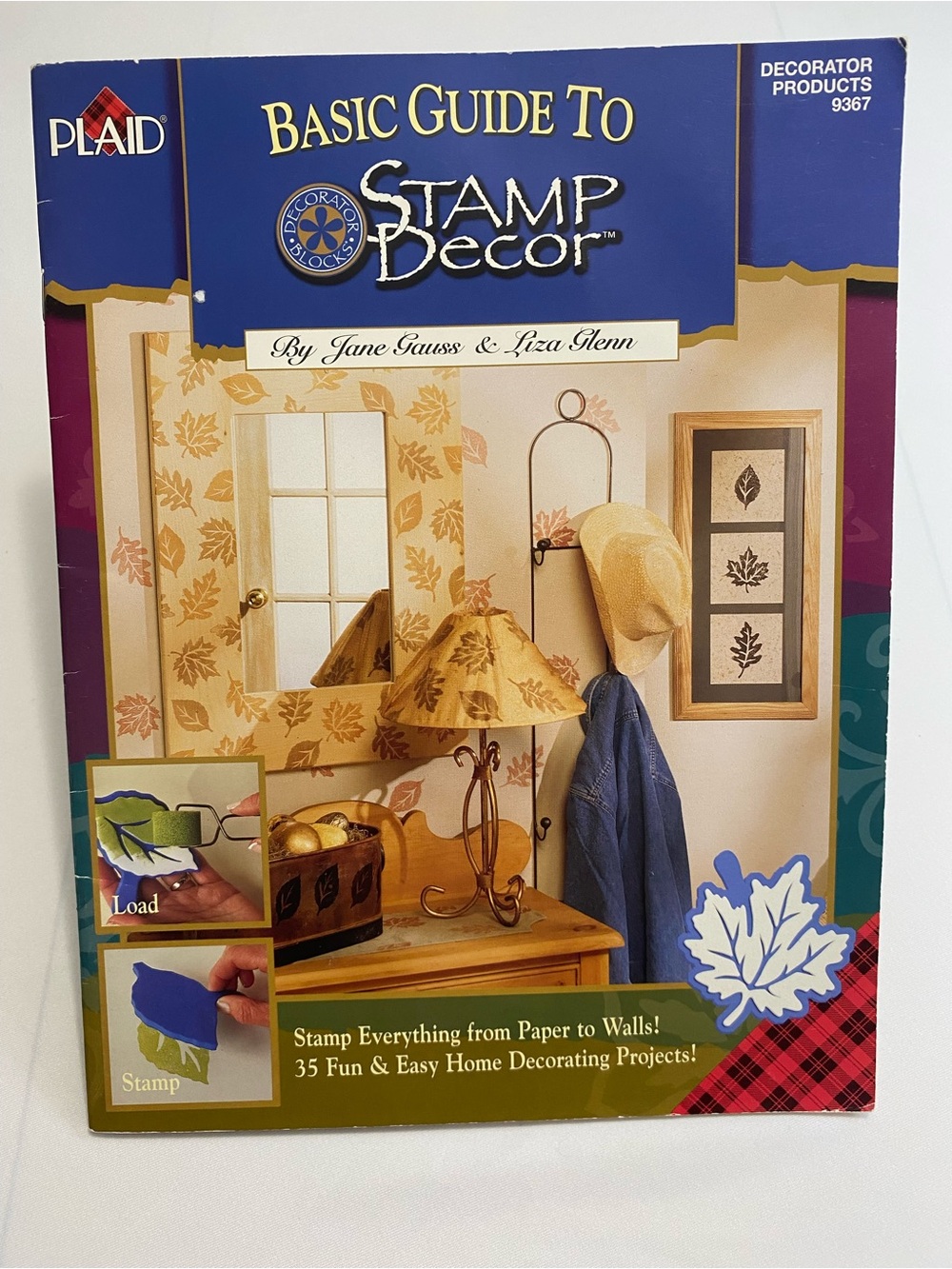 Plaid Basic Guide to Stamp Decor 1997 Rubber Stamping Craft Home Decorating DIY